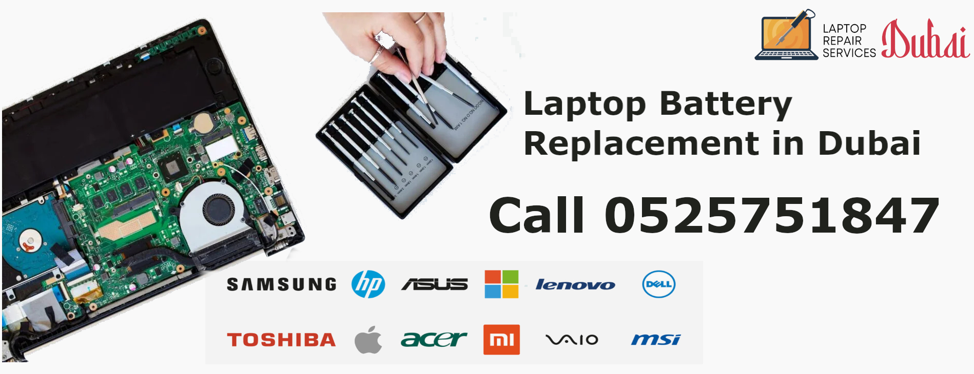 Laptop Battery Replacement in Dubai